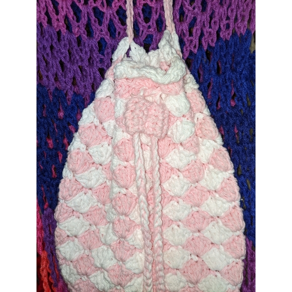 Handmade Crochet Pouch Bag - Picture 2 of 3